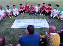 مسابقه فوتبال بین شورای اداری دهدشت و سوق با حضور فرماندار و بخشدار مرکزی (+تصاویر)