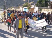 برگزاری همایش پیاده روی در شهر قلعه رئیسی + تصاویر