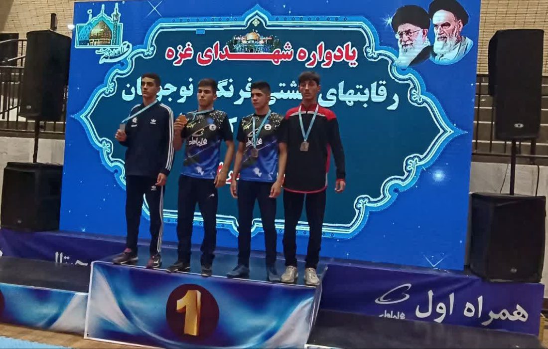 مدال برنز کشتی فرنگی نوجوانان ایران بر سینه کشتی‌گیر سوقی