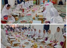مراسم جشن تکلیف دانش آموزی دبستان دخترانه آسیه شهر سوق برگزار شد (+تصاویر)