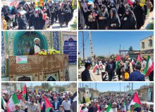 امام جمعه سوق: روز قدس روز امنیت کشورو پشتیبانی بی بدیلی برای مجاهدان خط مقدم درغزه ومردم غیورفلسطین است(+تصاویر)