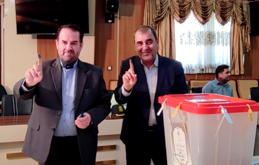 استاندار کهگیلویه و بویراحمد رای خود را به صندوق انداخت